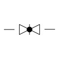 Absperrklappe (Form 1)